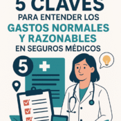 infografía guía práctica sobre gastos normales y razonables en seguros médicos