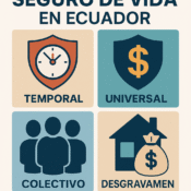 Ilustración comparativa de los tipos de seguro de vida en Ecuador – CEB Asesoría Internacional