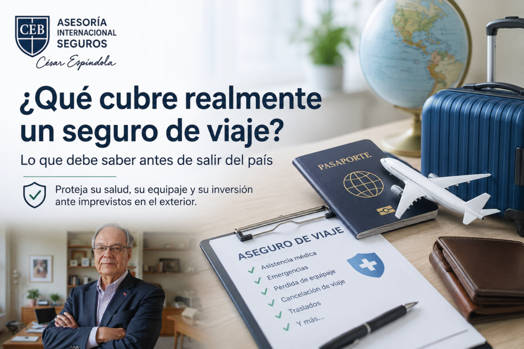 ¿Qué cubre realmente un seguro de viaje? Lo que debe saber antes de salir del país