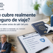 Seguro de viaje internacional protegiendo a viajeros ecuatorianos durante viajes al exterior y al Mundial 2026.