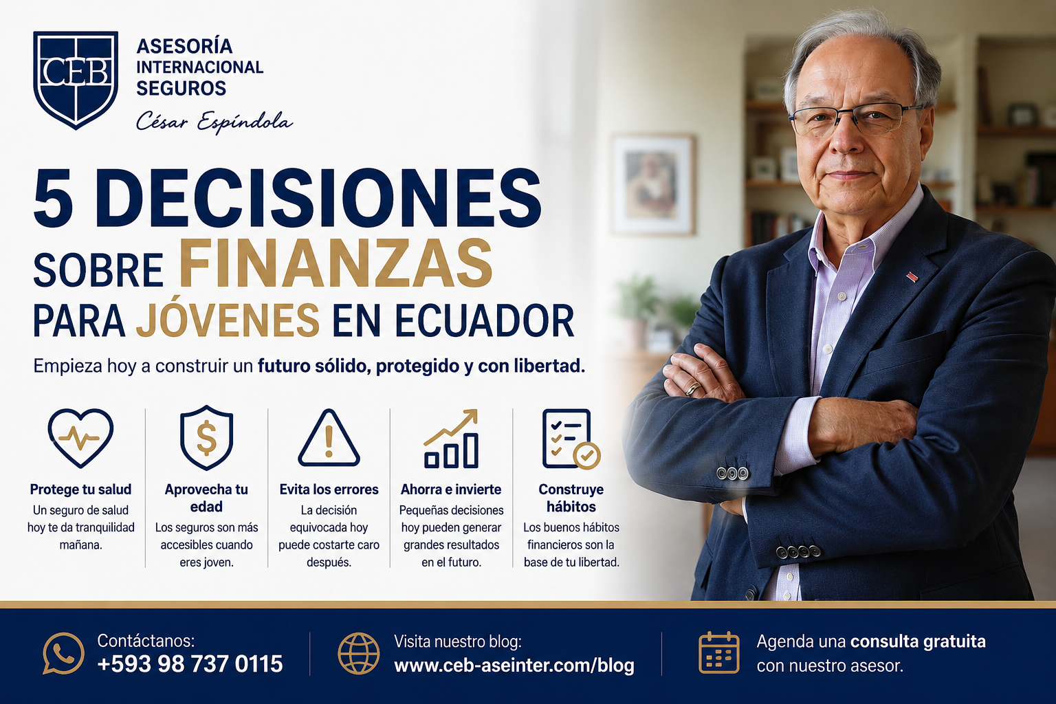 Finanzas para jóvenes en Ecuador y decisiones de protección financiera para el futuro