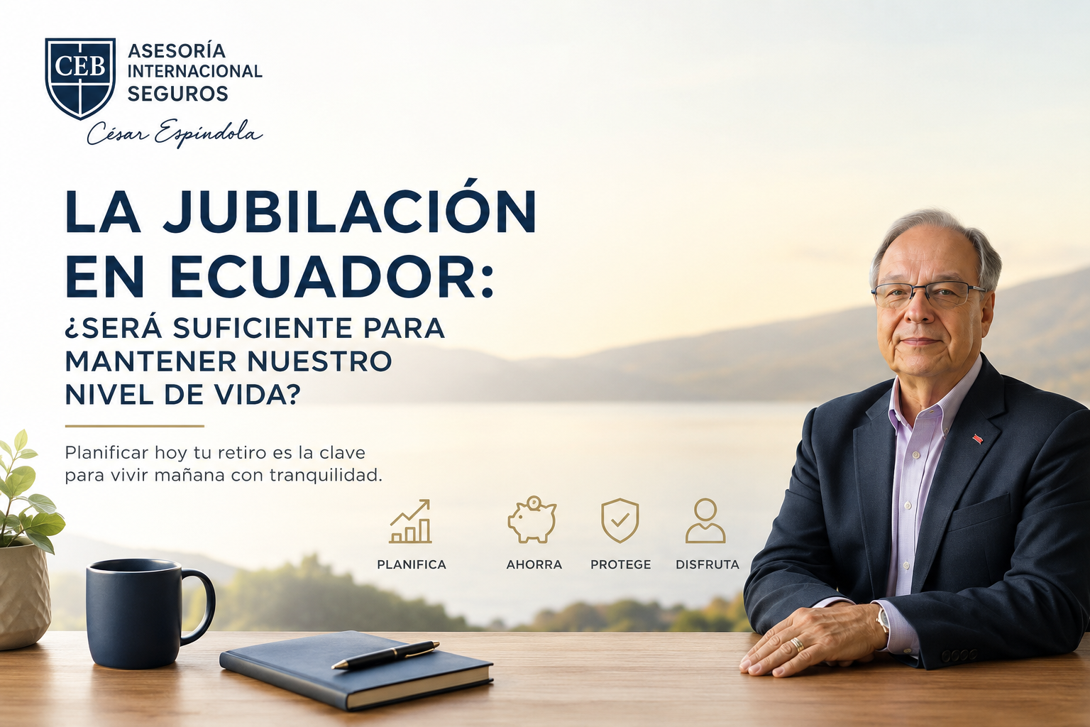 Jubilación en Ecuador: planificación financiera para mantener el nivel de vida durante el retiro